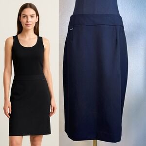 Calvin Klein Black Pencil Skirt, Women's Size 6, NWT knee length